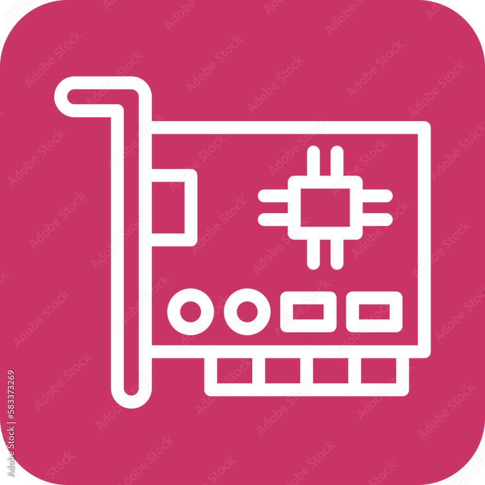 Vector Design Network Interface Card Icon Style Vector Design Network Interface Card Icon Style