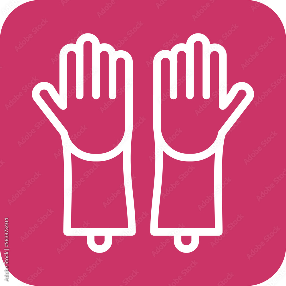 Obraz premium Vector Design Cleaning Gloves Icon Style