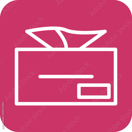 Vector Design Tissue Box Icon Style