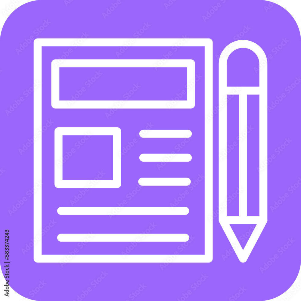 Vector Design News Editor Icon Style Vector Design News Editor Icon Style