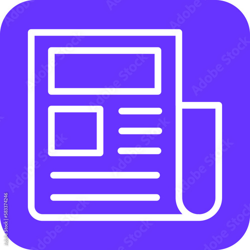 Vector Design Newspaper Icon Style