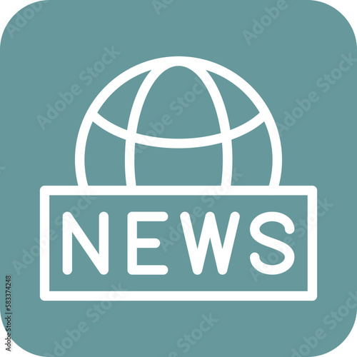 Vector Design Global News Icon Style