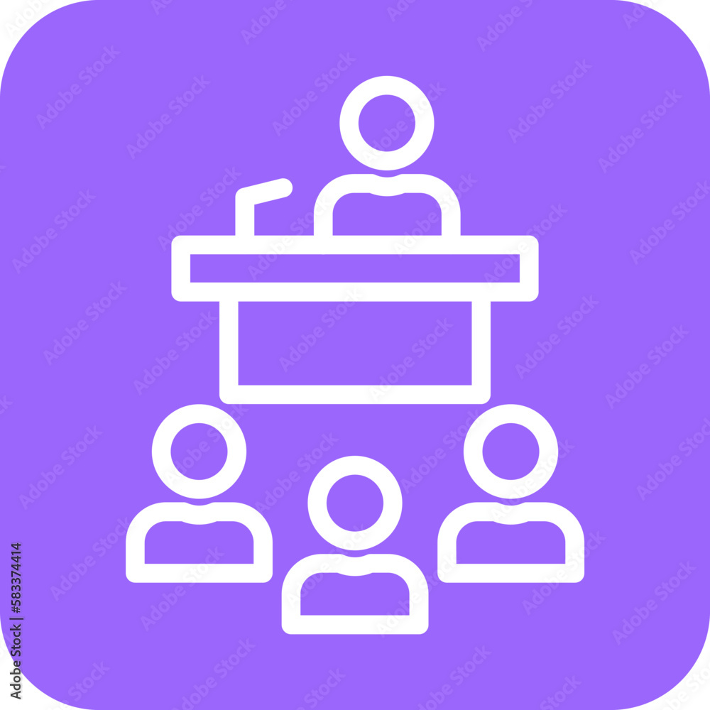 Vector Design Press Conference Icon Style Vector Design Press Conference Icon Style
