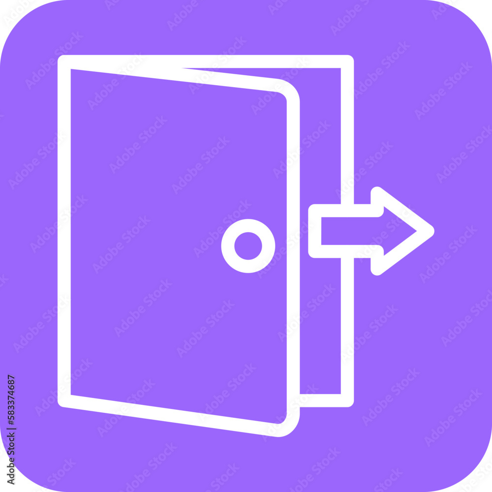 Vector Design Exit Door Icon Style Vector Design Exit Door Icon Style
