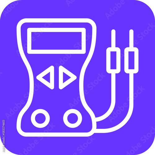 Vector Design Voltmeter Icon Style