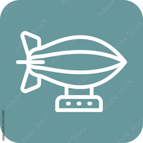 Vector Design Zeppelin Icon Style