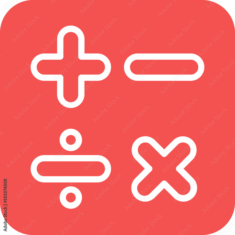 Fototapeta premium Vector Design Mathematics Icon Style