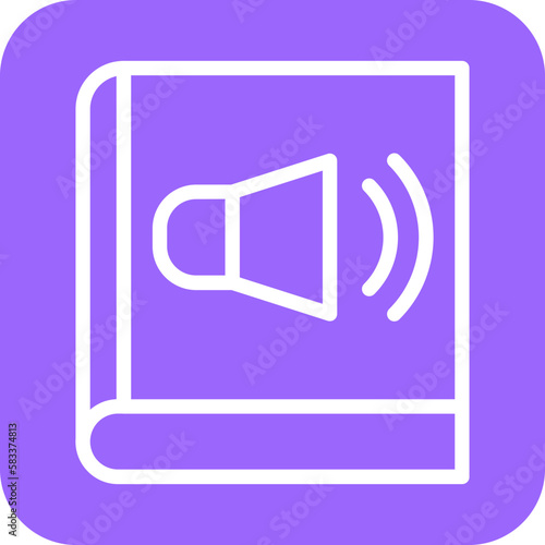 Free Download Vector Design Audio Book Icon Style - GFXLoad