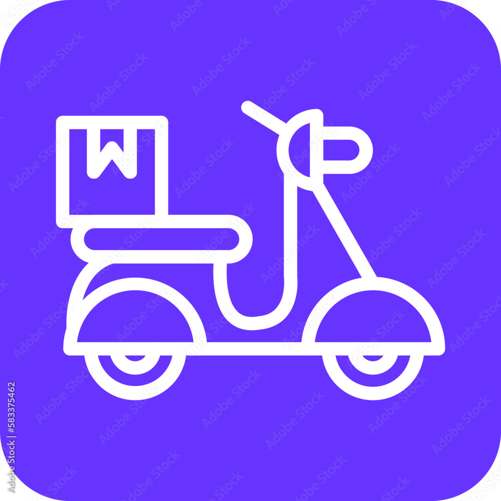 Vector Design Motorbike Delivery Icon Style Vector Design Motorbike Delivery Icon Style