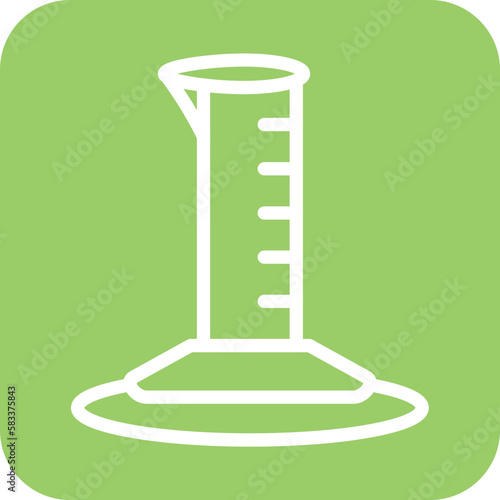 Vector Design Graduated Cylinder Icon Style