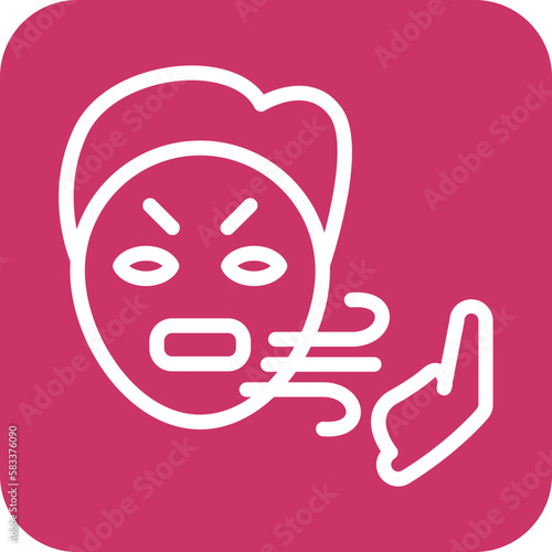 Vector Design Bad Breath Icon Style