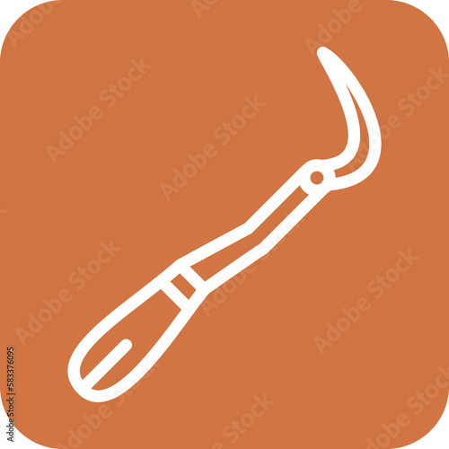 Vector Design Dental Probe Icon Style