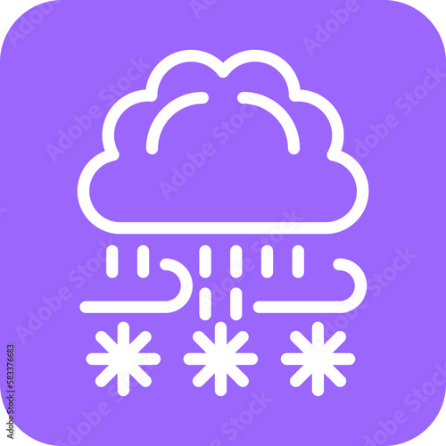 Vector Design Blizzard Icon Style