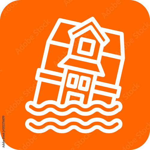 Vector Design Flood Icon Style