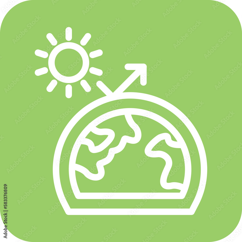 Vector Design Greenhouse Effect Icon Style Vector Design Greenhouse Effect Icon Style