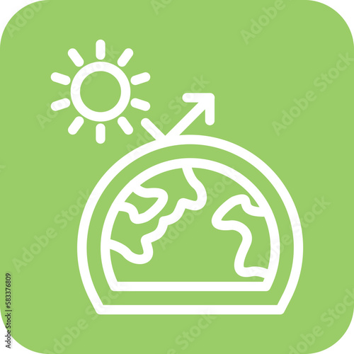 Vector Design Greenhouse Effect Icon Style