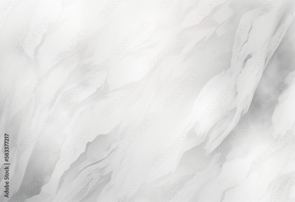 White Marble Texture Background, Abstract Watercolor Smoke Backdrop, Generative AI