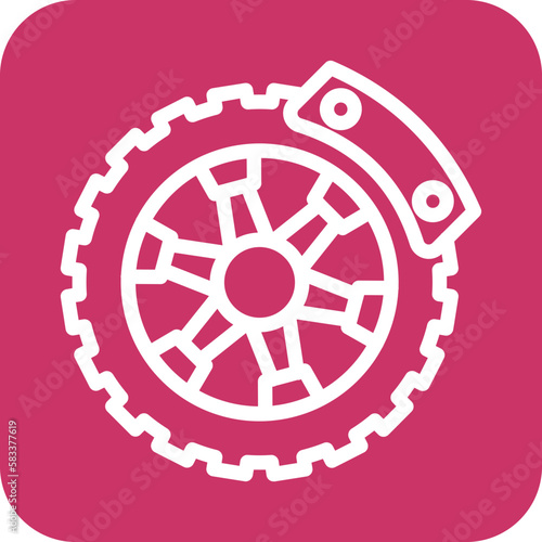 Vector Design Brake Disc Icon Style