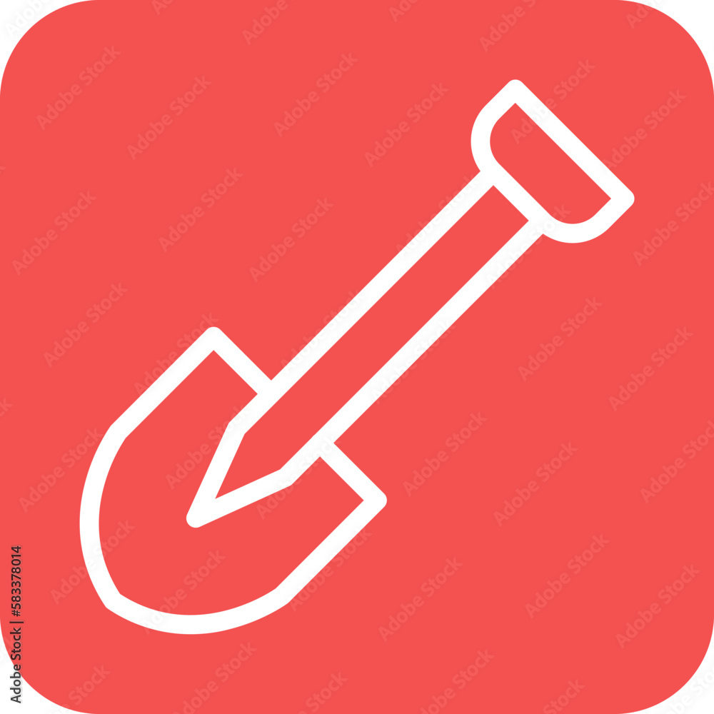 Vector Design Shovel Icon Style