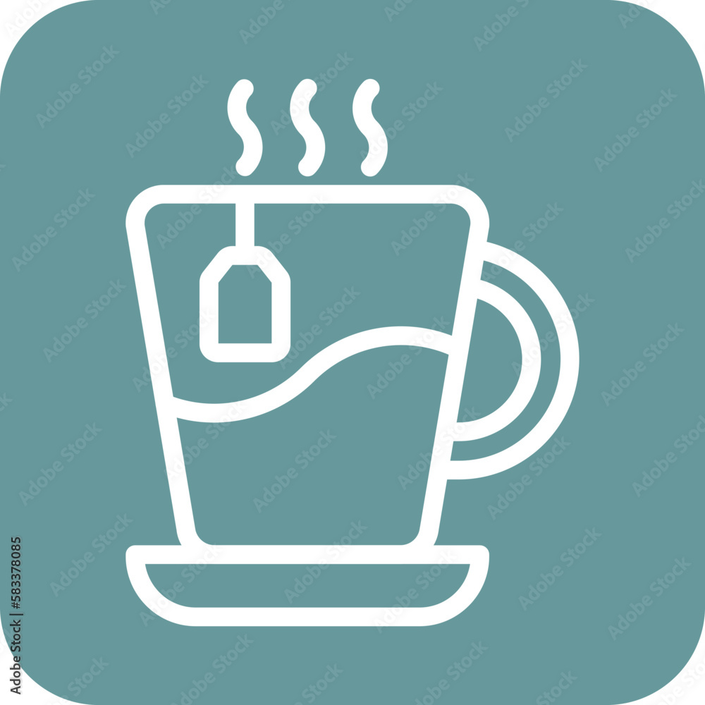 Vector Design Tea Cup Icon Style Vector Design Tea Cup Icon Style