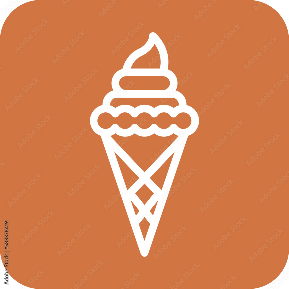 Vector Design Ice Cream Icon Style Vector Design Ice Cream Icon Style