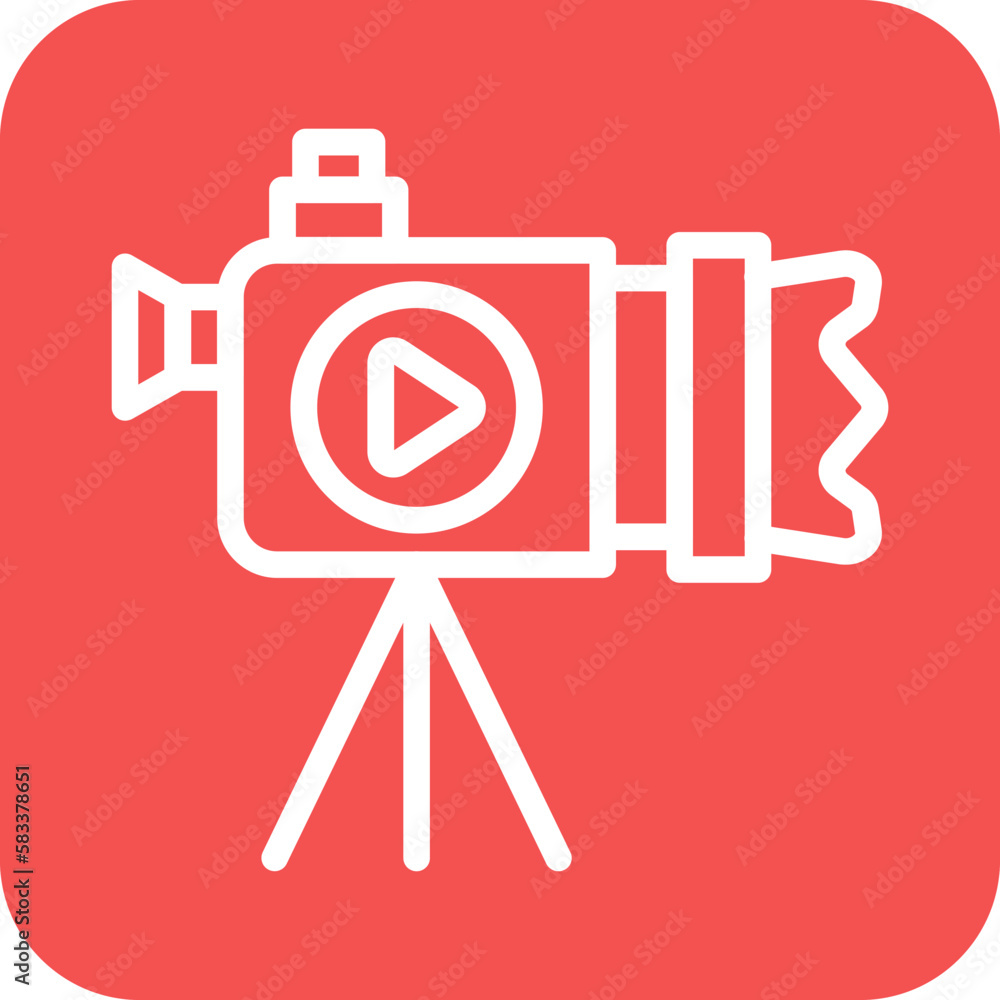 Vector Design Video Camera Icon Style