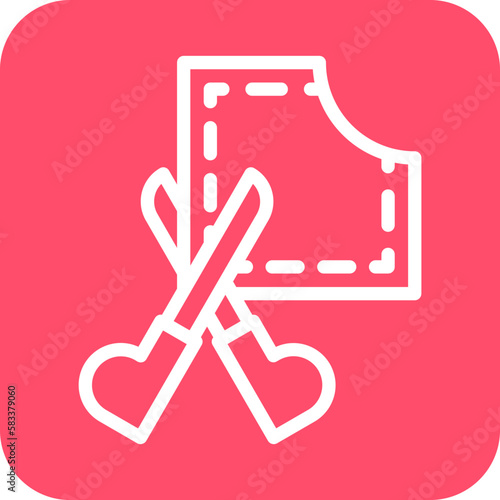 Vector Design Cutting Clothes Icon Style