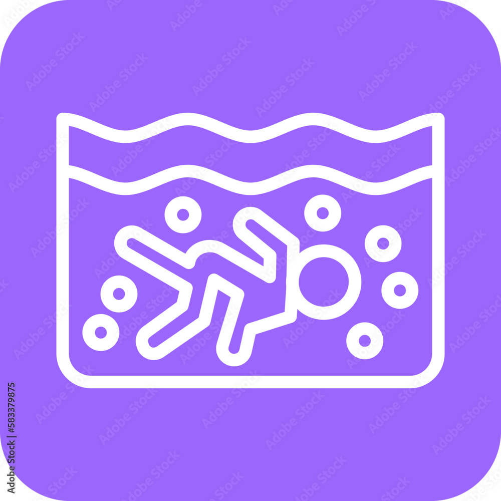 Vector Design Scuba Diving Icon Style Vector Design Scuba Diving Icon Style