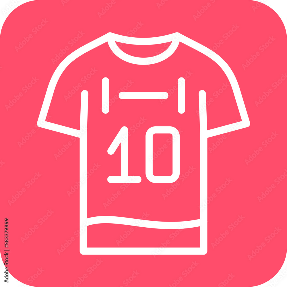 Vector Design Football Jersey Icon Style Vector Design Football Jersey Icon Style