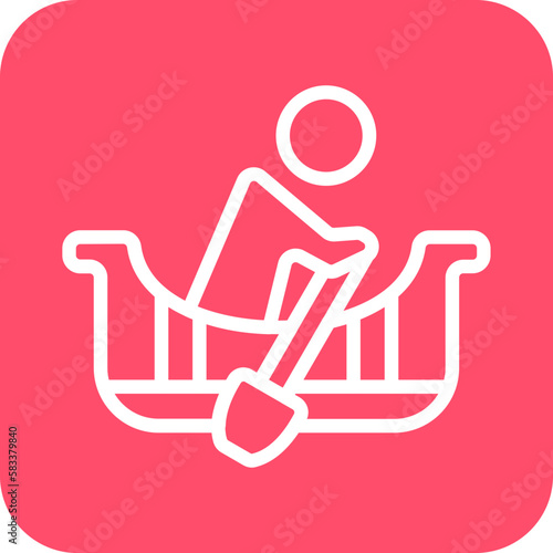 Vector Design Rowing Icon Style
