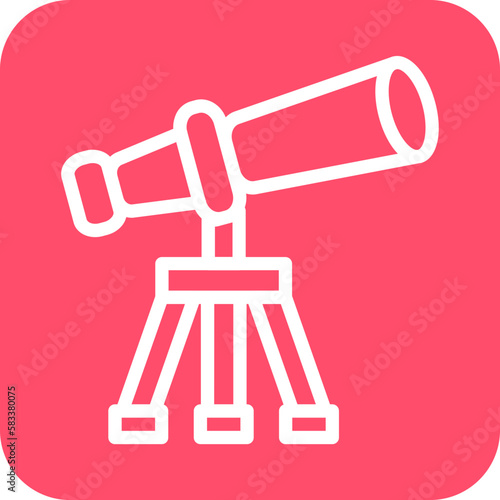 Vector Design Telescope Icon Style