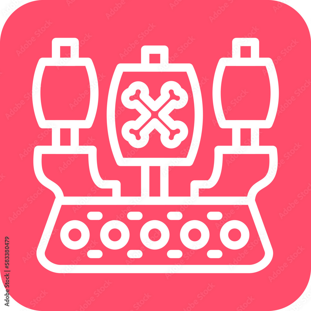 Obraz premium Vector Design Galleon Icon Style