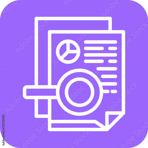 Vector Design Research Icon Style