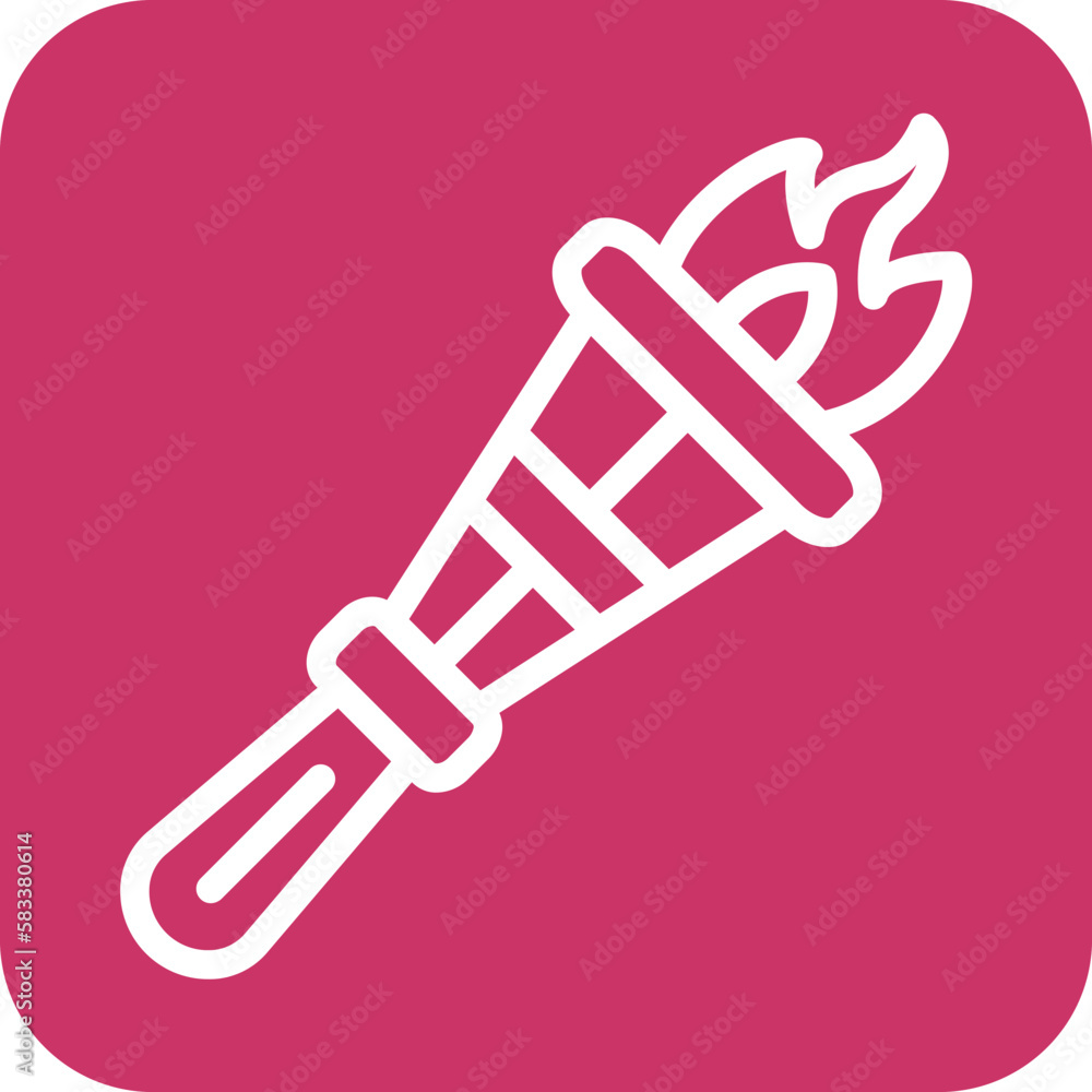 Vector Design Pirate Torch Icon Style Vector Design Pirate Torch Icon Style