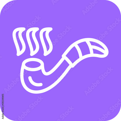 Vector Design Smoking Pipe Icon Style