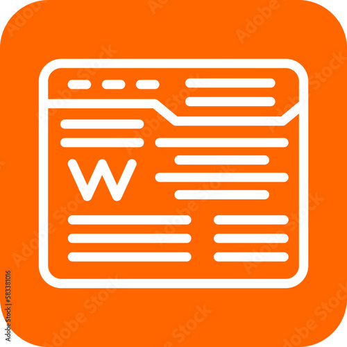Vector Design Wikipedia Icon Style