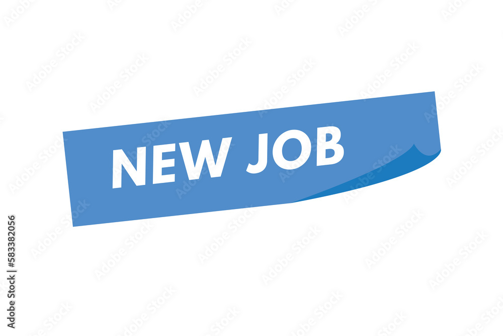 New Job text Button. New Job Sign Icon Label Sticker Web Buttons New Job text Button. New Job Sign Icon Label Sticker Web Buttons