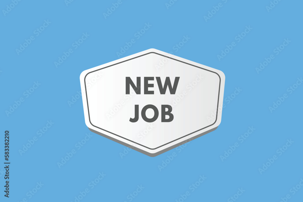 New Job text Button. New Job Sign Icon Label Sticker Web Buttons New Job text Button. New Job Sign Icon Label Sticker Web Buttons