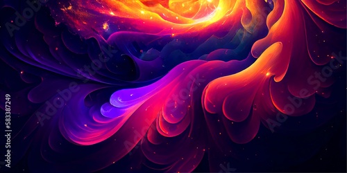 abstract colorful digital painting background.
