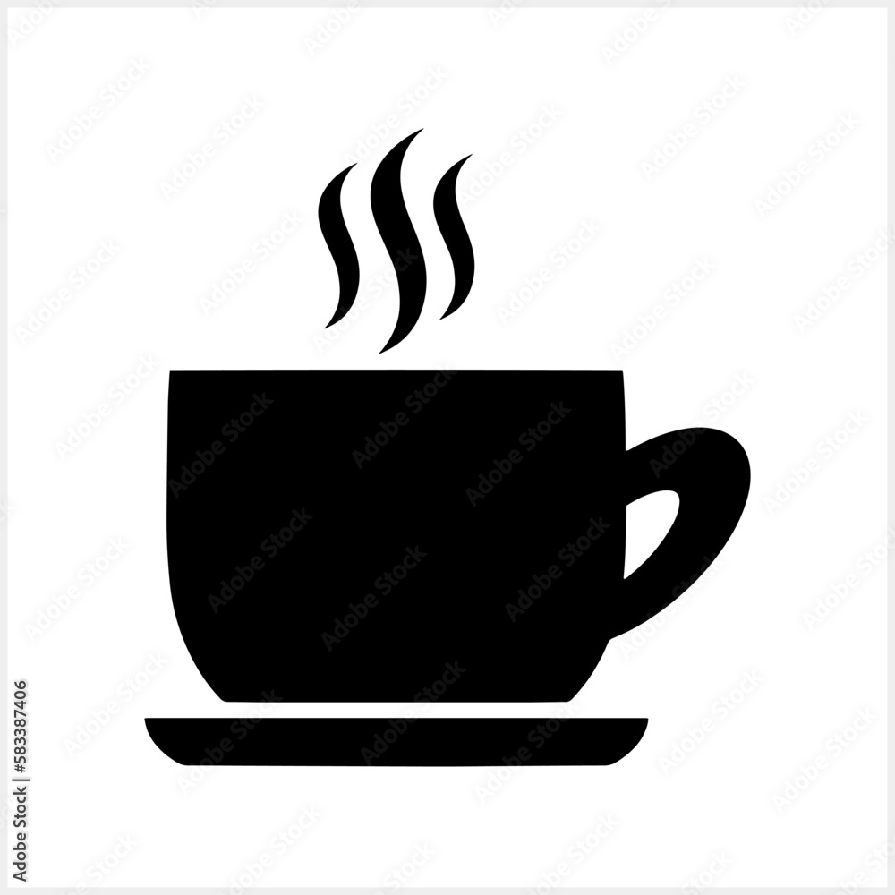 Doodle coffee cup tea coffee clipart isolated. Stencil Vector stock illustration. EPS 10 Doodle coffee cup tea coffee clipart isolated. Stencil Vector stock illustration. EPS 10