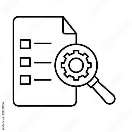 Settings sheet Vector Icon