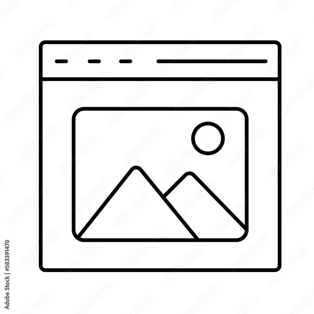 Web banner Vector Icon
Web banner Vector Icon
