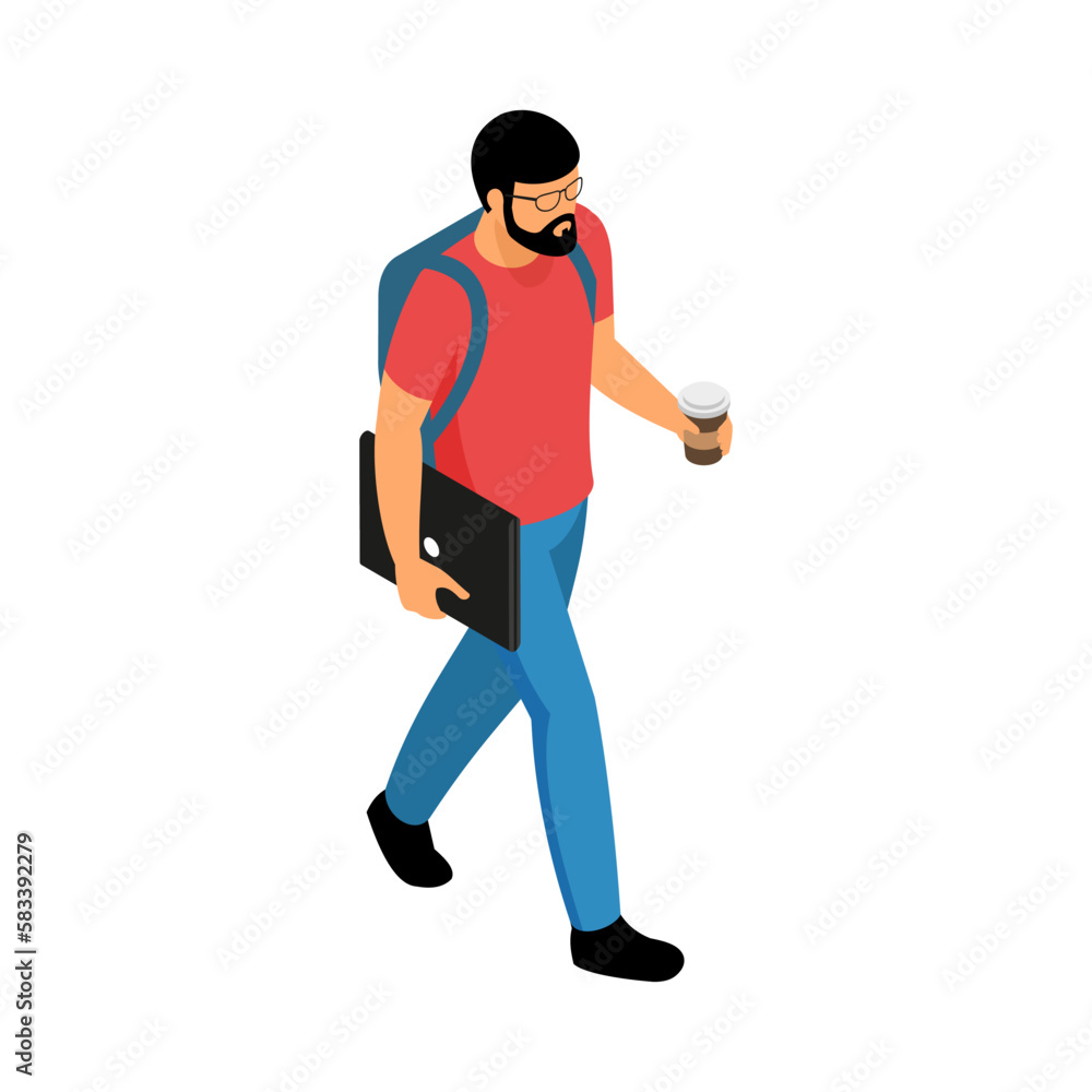 Freelancer Isometric Illustration Freelancer Isometric Illustration