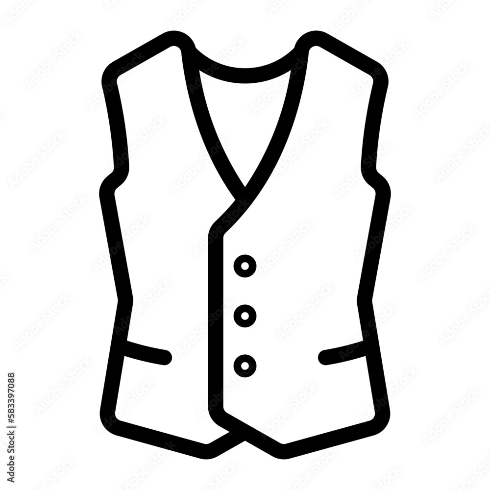 vest line icon vest line icon