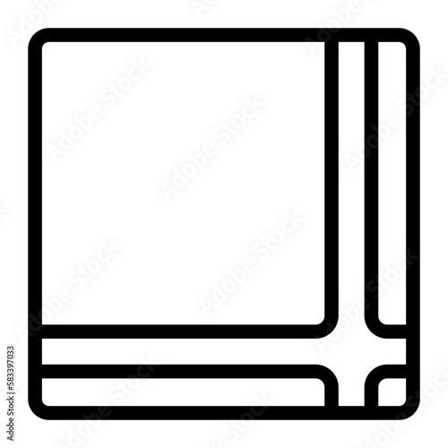 handkerchief line icon