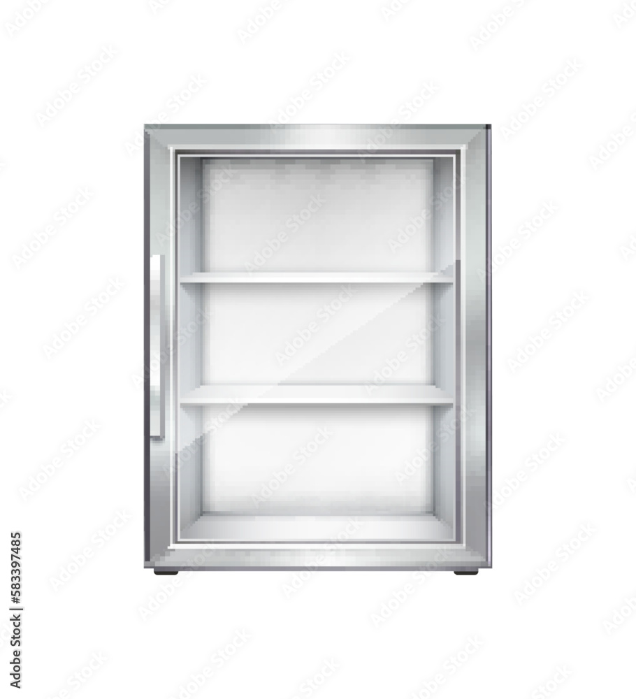 Refrigerator Realistic Illustration Refrigerator Realistic Illustration
