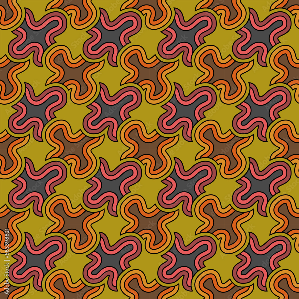 Abstract minimalistic line seamless pattern,colorful Background repeating