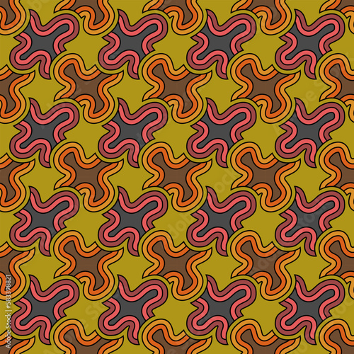 Abstract minimalistic line seamless pattern,colorful Background repeating