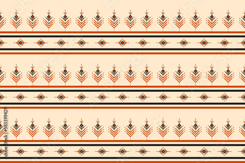 Fabric Aztec pattern background. Geometric ethnic oriental seamless pattern traditional. Mexican style. Design for wallpaper, illustration, fabric, clothing, carpet, textile, batik, embroidery.
