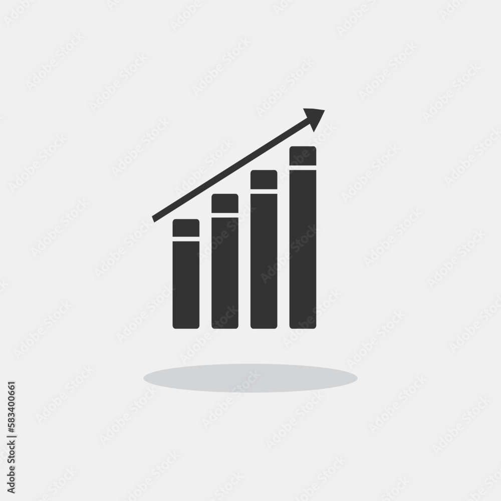 Growth vector icon illustration sign Growth vector icon illustration sign